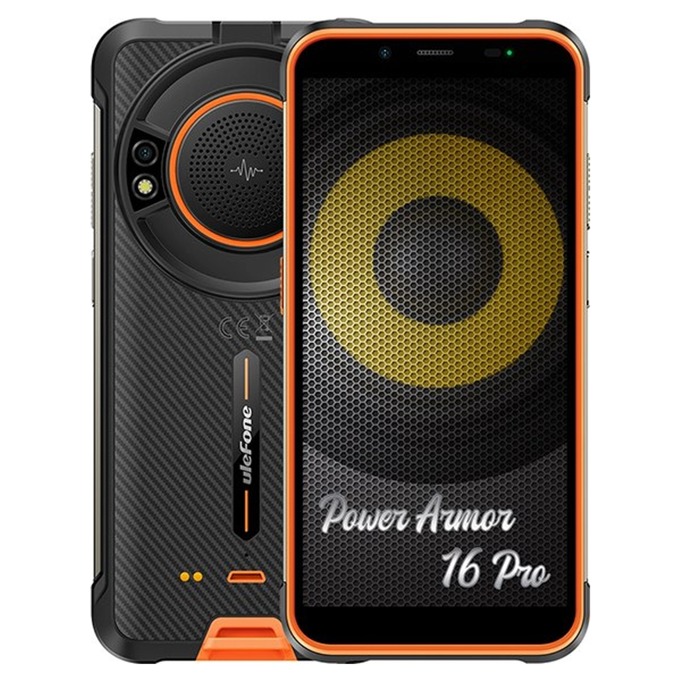 Купить Смартфон Ulefone Power Armor 16 Pro (IP69K 4/64Gb NFC 4G) Orange (6937748734840) - фото 1