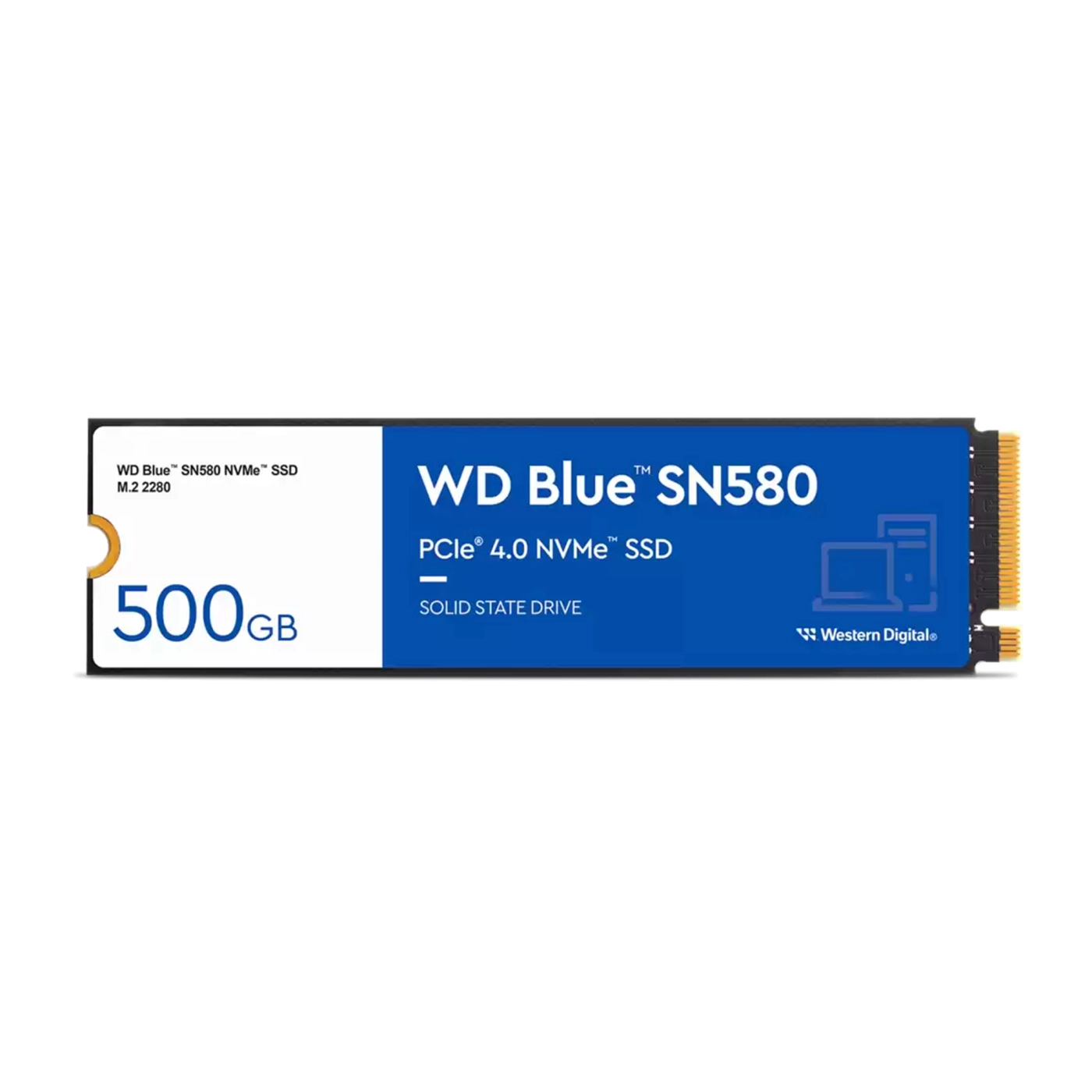 Купить SSD диск WD Blue SN580 500GB M.2 PCIe 4.0 x4 NVMe (WDS500G3B0E) - фото 1