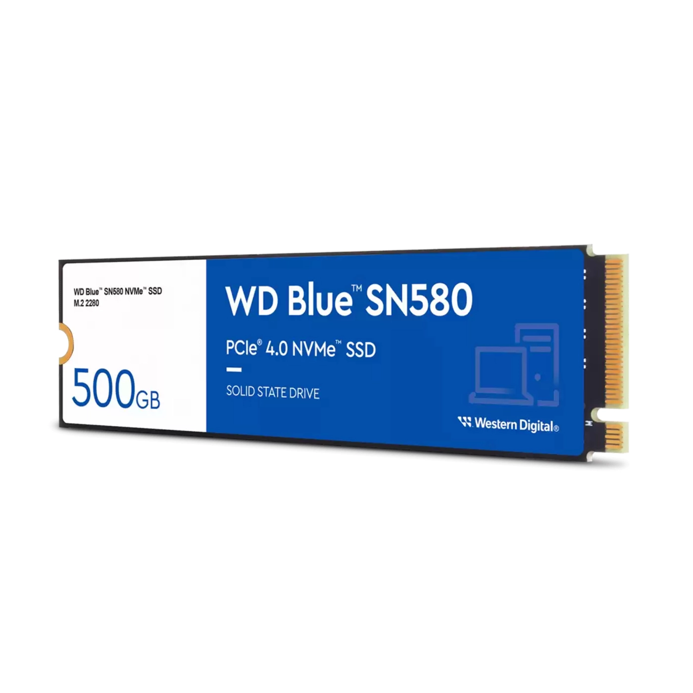 Купить SSD диск WD Blue SN580 500GB M.2 PCIe 4.0 x4 NVMe (WDS500G3B0E) - фото 2