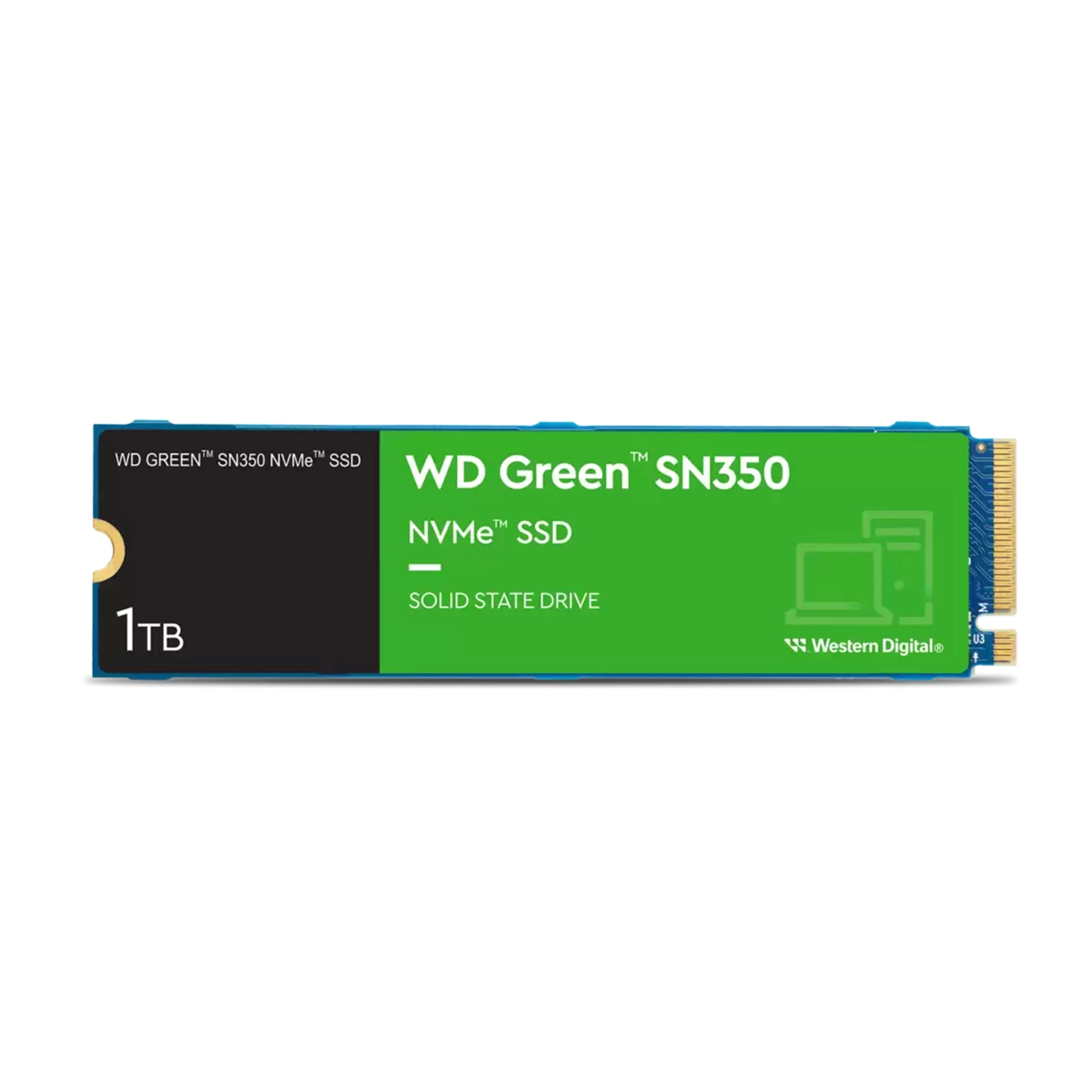 Купить SSD диск WD Green SN350 1TB M.2 PCIe 3.0 x4 NVMe (WDS100T3G0C) - фото 1