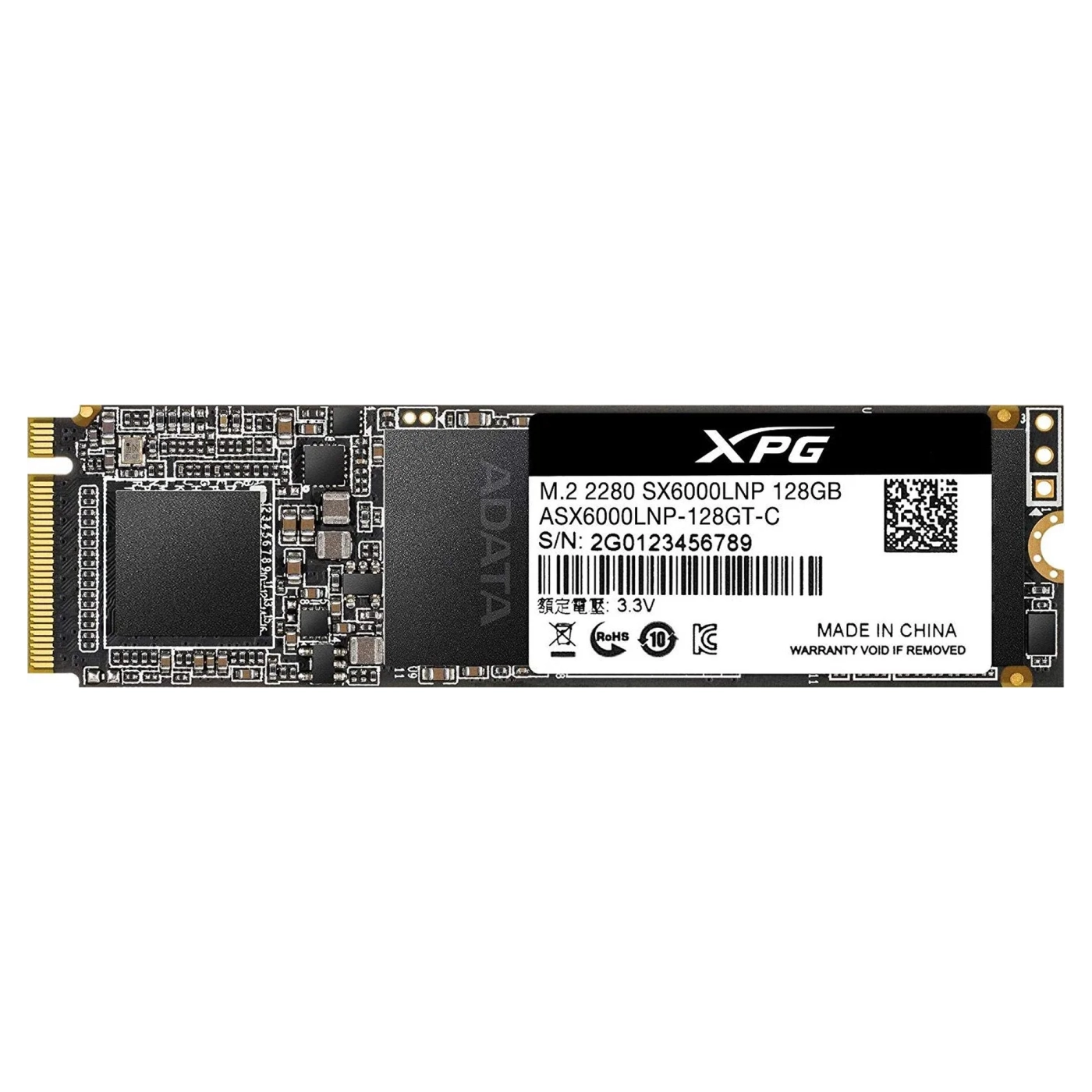 Купить SSD диск ADATA XPG SX6000 Lite 128GB M.2 NVMe (ASX6000LNP-128GT-C) - фото 1