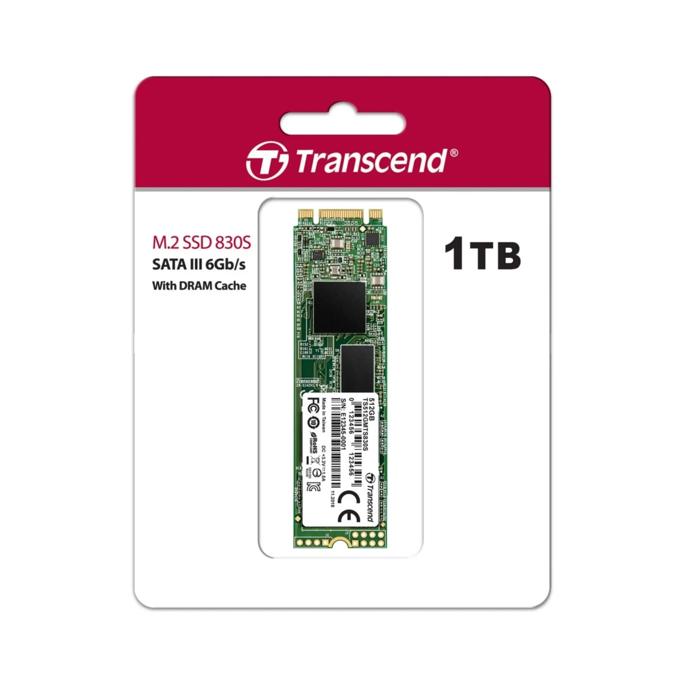 Купить SSD диск Transcend 830S 1TB M.2 SATA (TS1TMTS830S) - фото 2