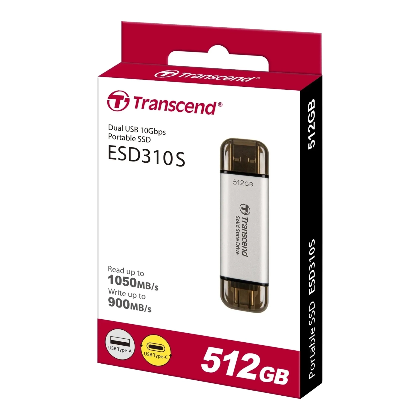 Купить SSD диск Transcend ESD310 512GB USB 3.2 White (TS512GESD310S) - фото 5