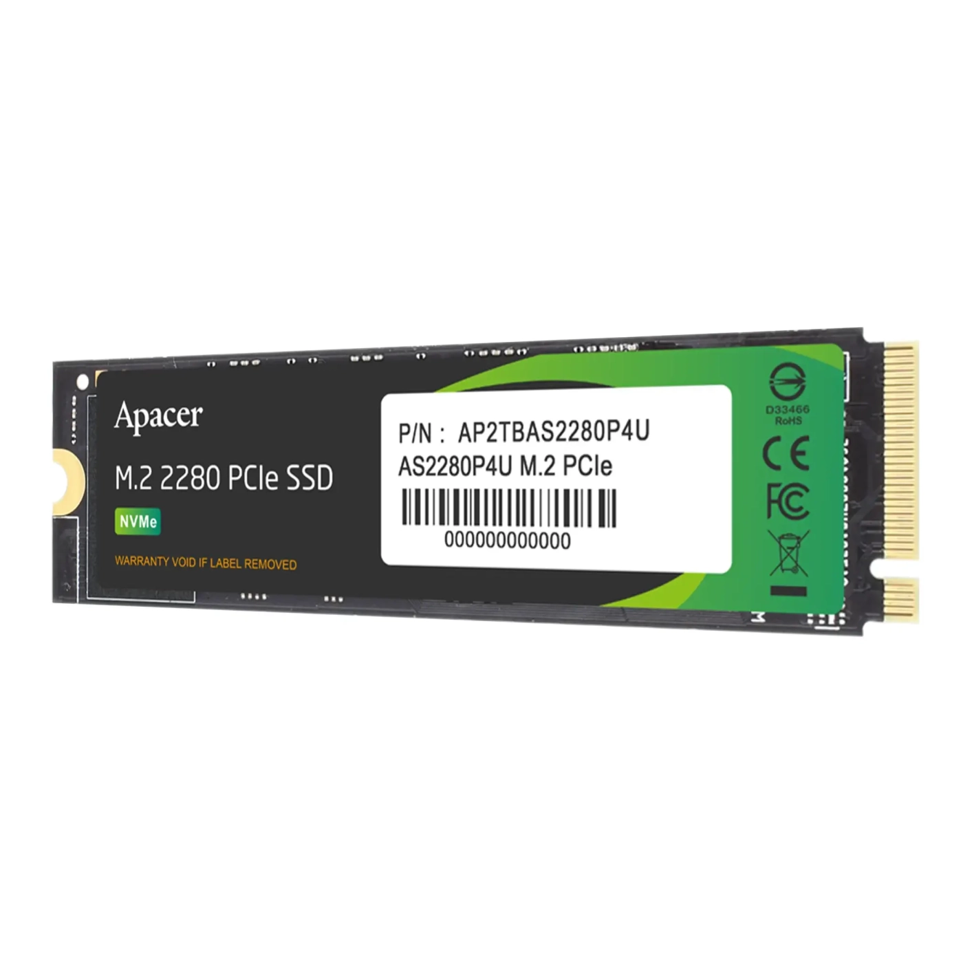 Купить SSD диск Apacer AS2280P4U 1TB M.2 PCIe 3.0 x4 3D TLC (AP1TBAS2280P4U-1) - фото 2