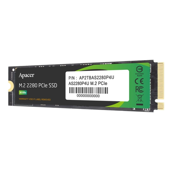 Купить SSD диск Apacer AS2280P4U 2TB M.2 PCIe 3.0 x4 (AP2TBAS2280P4U-1) - фото 2