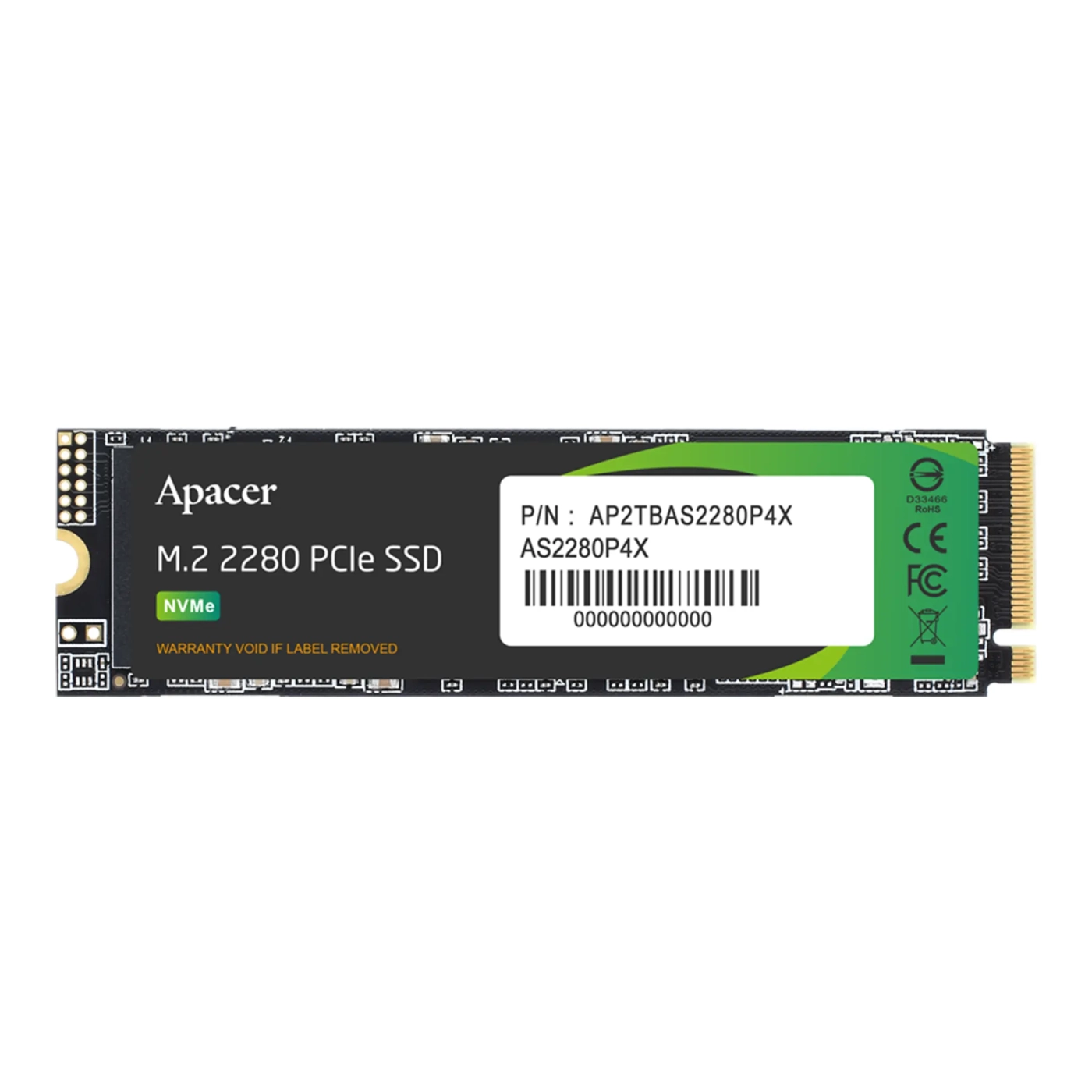 Купить SSD диск Apacer AS2280P4X 256GB NVMe PCIe 3.0x4 M.2 3D TLC (AP256GAS2280P4X-1) - фото 1