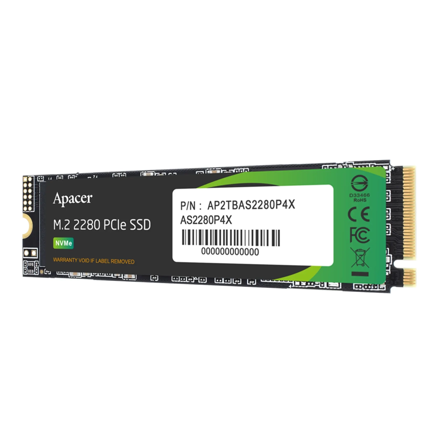 Купити SSD диск Apacer AS2280P4X 256GB NVMe PCIe 3.0x4 M.2 3D TLC (AP256GAS2280P4X-1) - фото 2