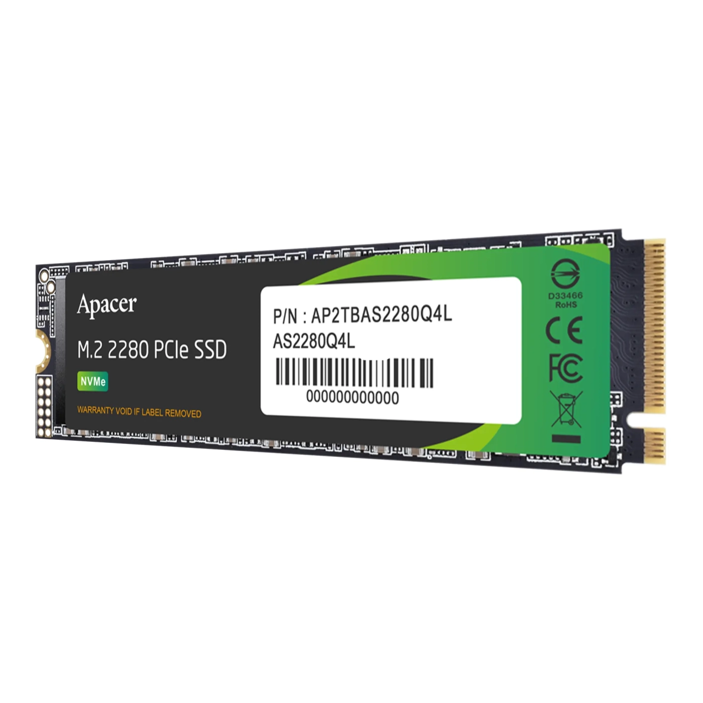 Купить SSD диск Apacer AS2280Q4L 1TB M.2 PCIe 4.0 x4 (AP1TBAS2280Q4L-1) - фото 2