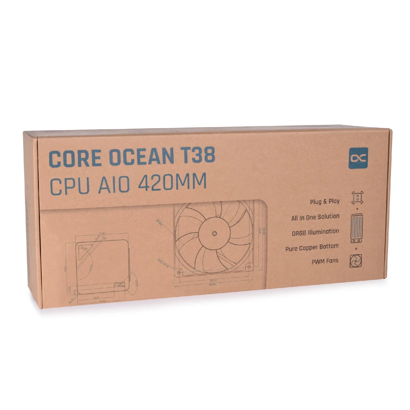 Купити Система водяного охолодження Alphacool Core Ocean T38 AIO 420mm (13054) - фото 10