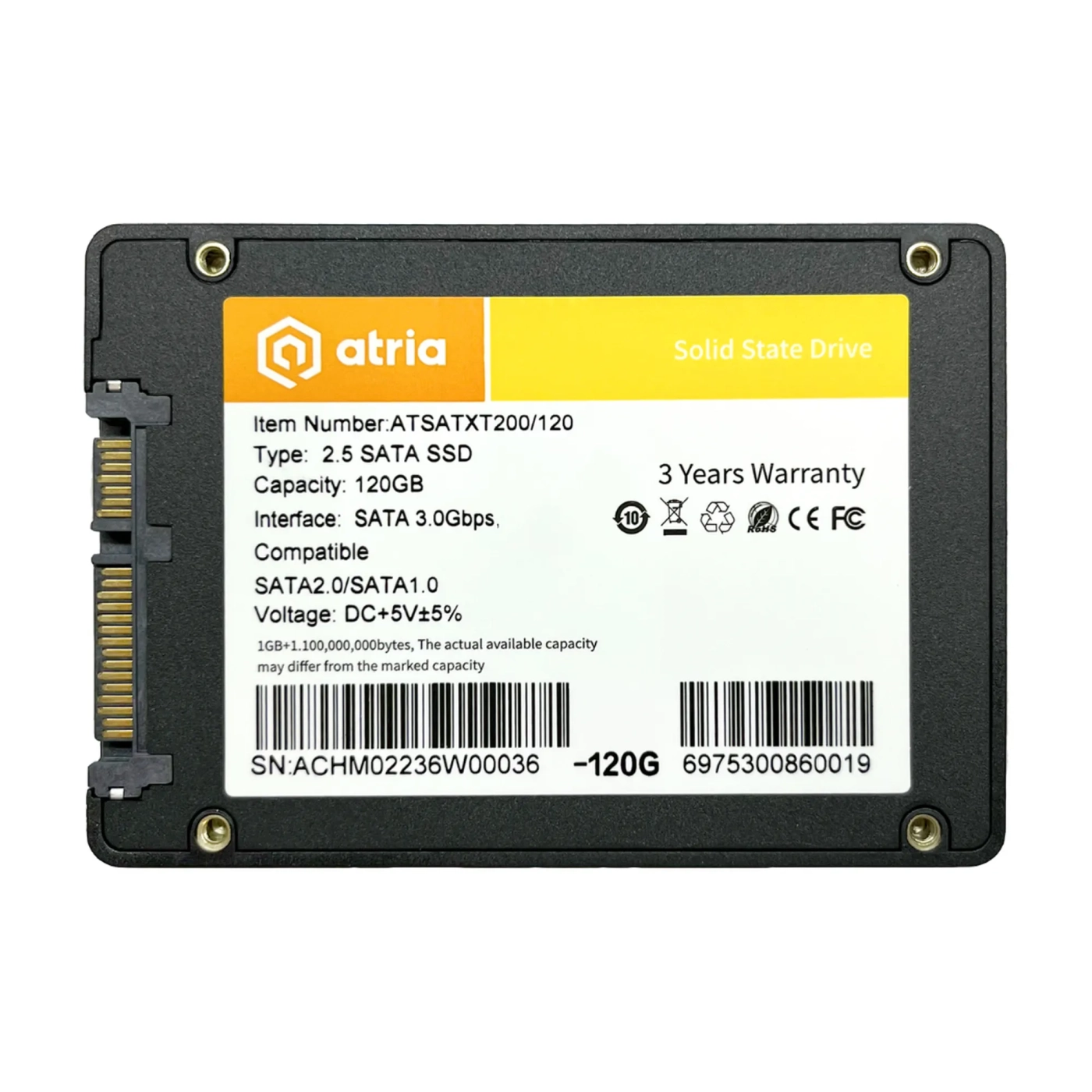 Купить SSD диск ATRIA XT200 120GB 2.5" (ATSATXT200/120) - фото 2
