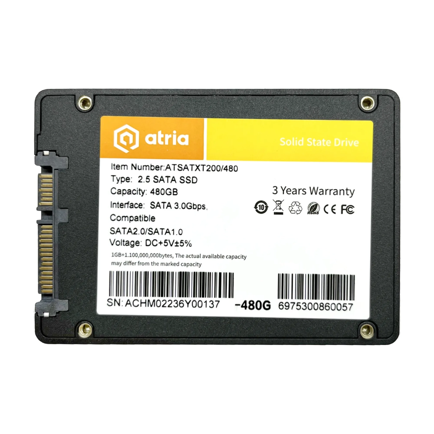 Купить SSD диск ATRIA XT200 480GB 2.5" (ATSATXT200/480) - фото 2