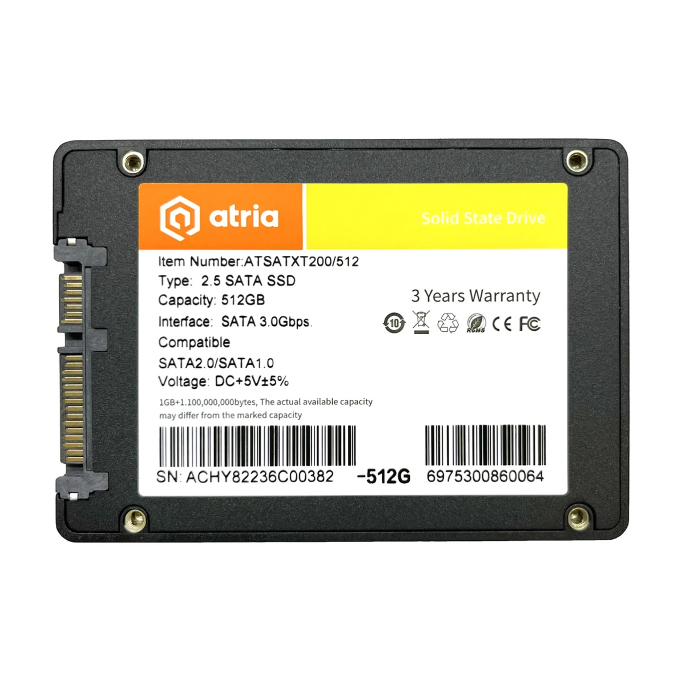 Купить SSD диск ATRIA XT200 512GB 2.5" (ATSATXT200/512) - фото 2