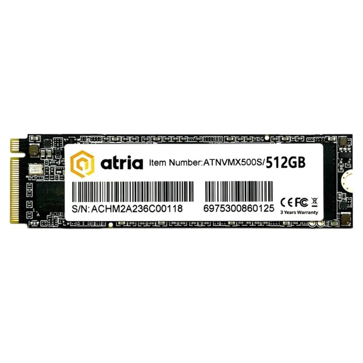 Купити SSD диск ATRIA X500S 512GB M.2 NVMe (ATNVMX500S/512) - фото 1