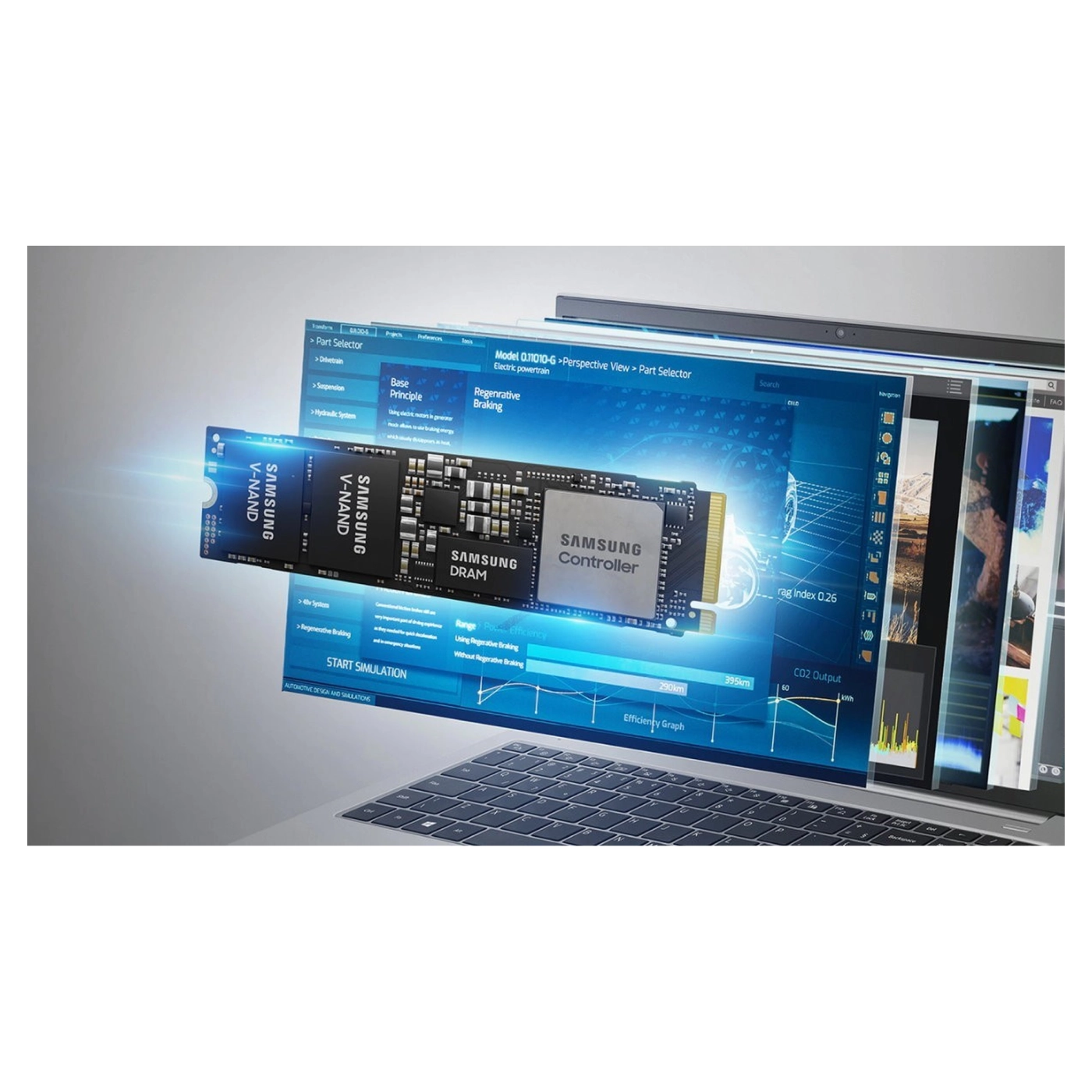 Купить SSD диск Samsung PM9B1 256GB M.2 PCIe 4.0 x4 MLC (MZVL4256HBJD-00B07) - фото 4