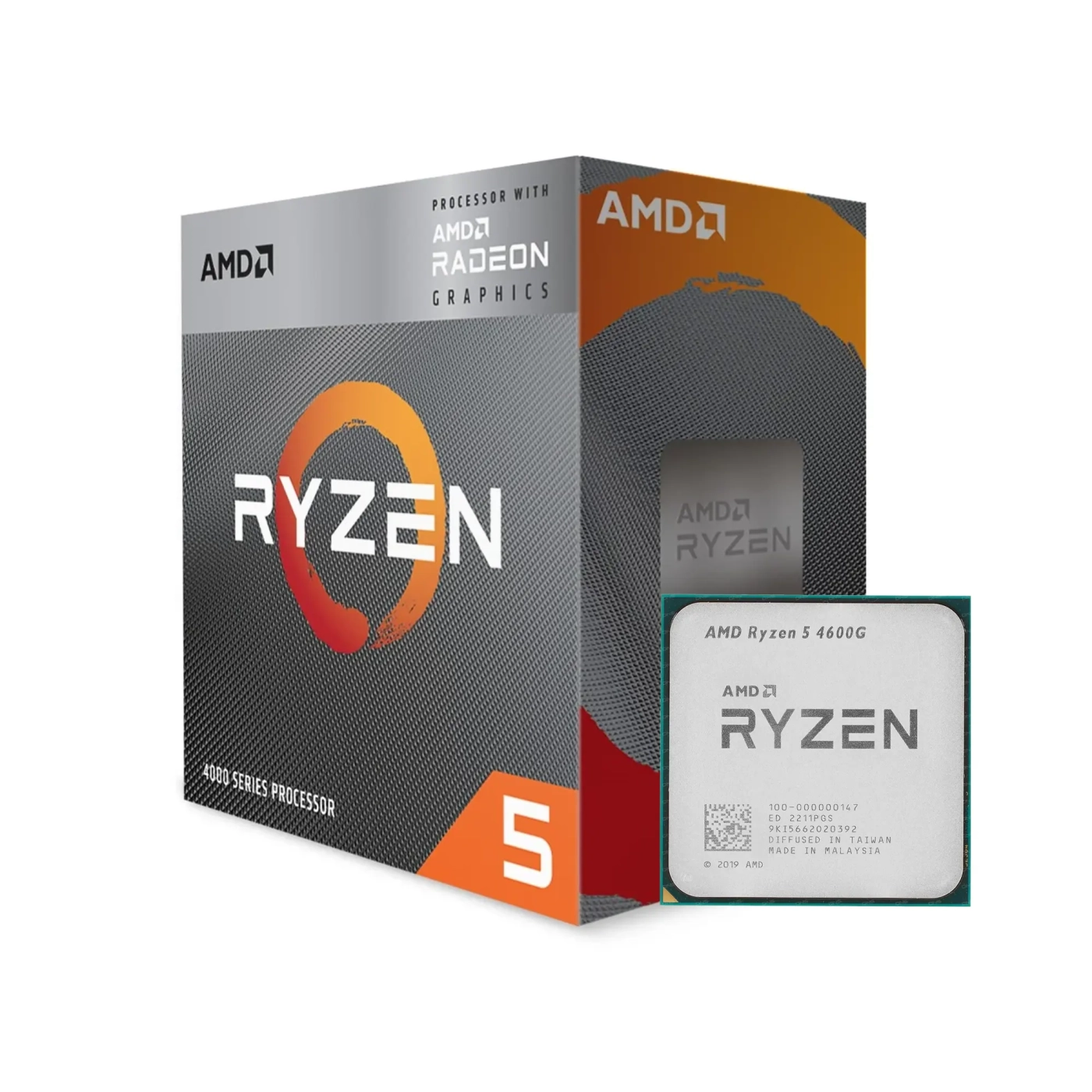 Купить Процессор AMD Ryzen 5 4600G (6C/12T, 3.7-4.2GHz,8MB,65W,AM4) (100-100000147BOX) - фото 1