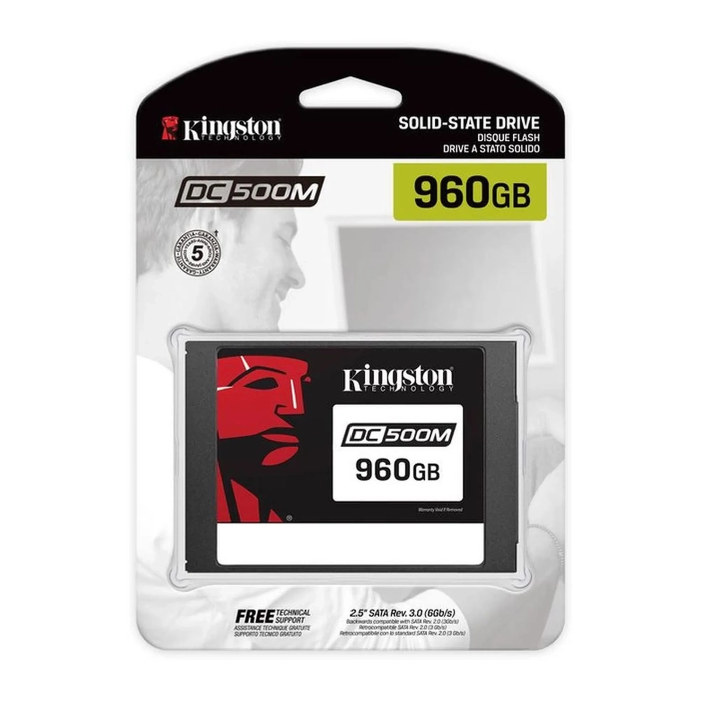 Купить SSD диск Kingston DC500M 960GB 2.5" SATA III (SEDC500M/960G) - фото 3