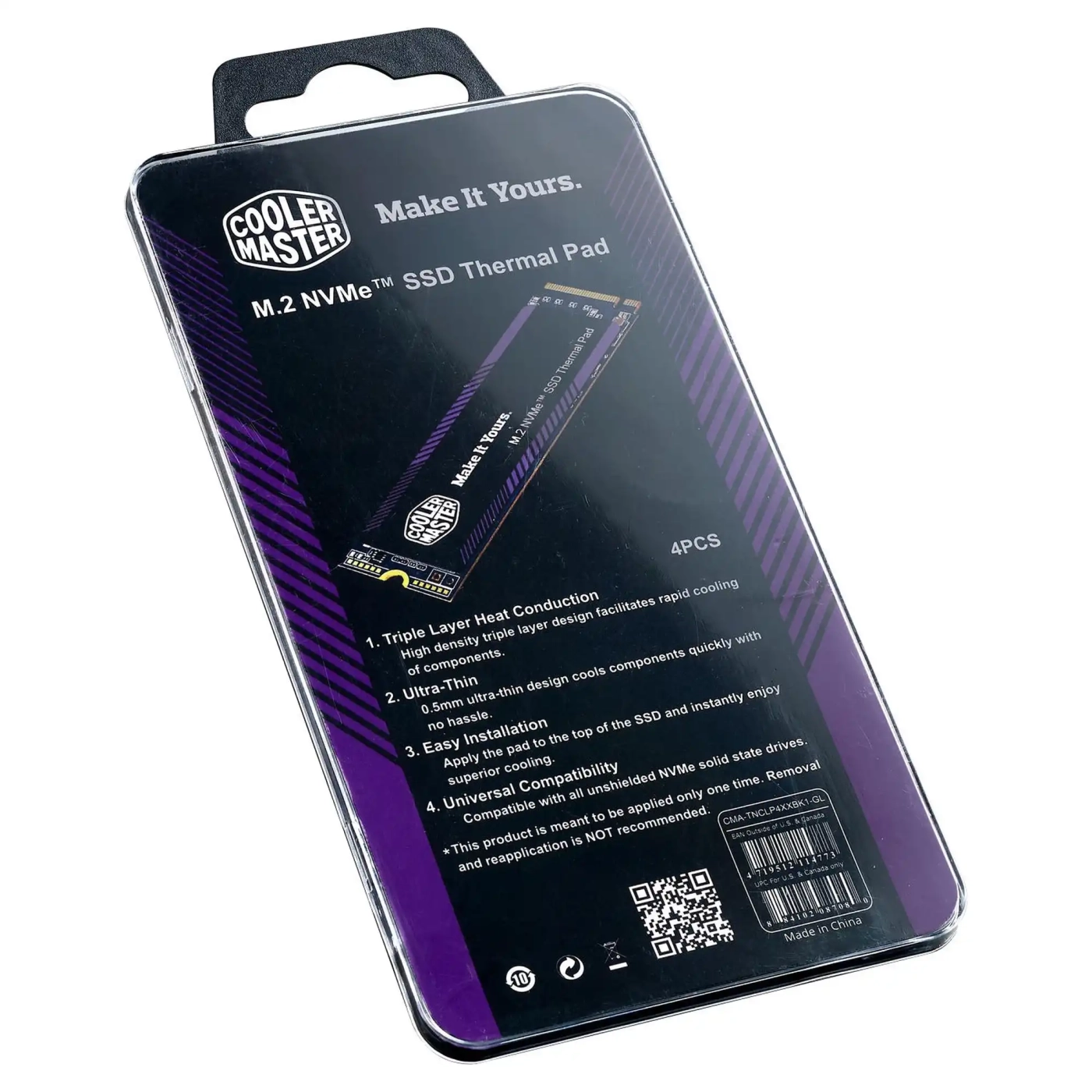 Купить Термопрокладка Cooler Master Thermal Pads M.2 SSD 4 in 1 kit (CMA-TNCLP4XXBK1-GL) - фото 3