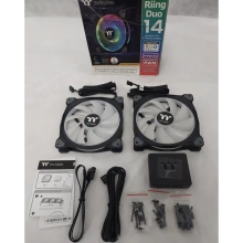 Купить Набор кулеров Thermaltake Riing Duo 14 RGB Radiator Fan TT Premium Edition (Уценка SN CL-F078-PL14SW-ALU000974) - фото 3