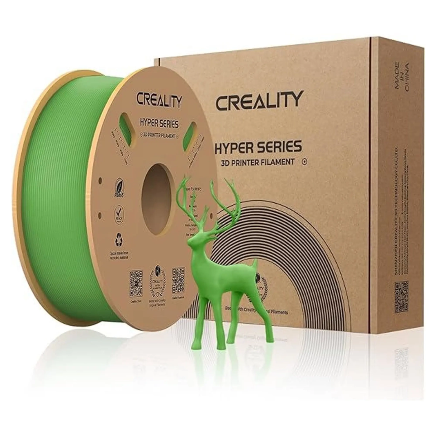 Купить Hyper PLA Filament (пластик) для 3D принтера CREALITY 1кг, 1.75мм, зеленый (3301010380) - фото 2