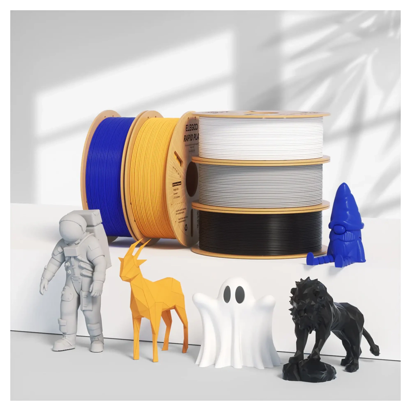 Купить Rapid PLA Plus Filament (пластик) для 3D принтера ELEGOO 1кг, 1.75мм, черный (50.203.0114) - фото 2