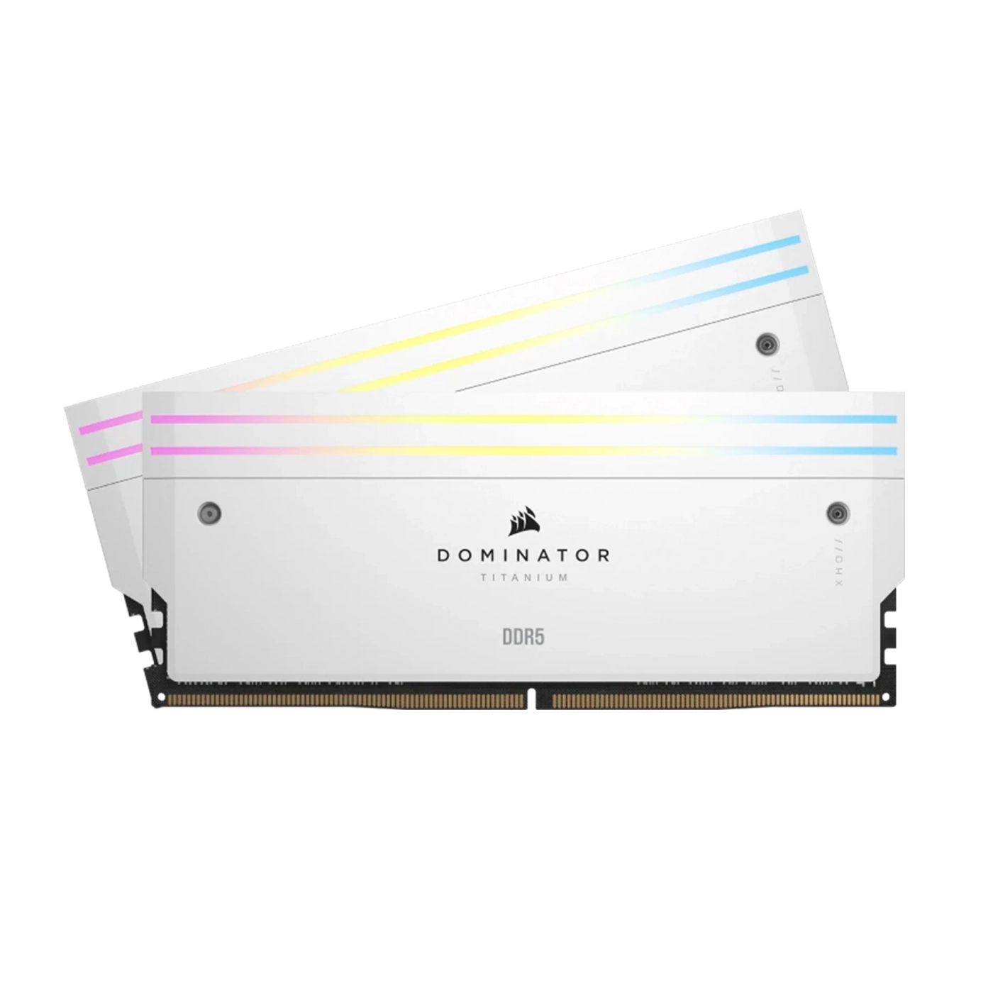 Купить Модуль памяти Corsair Dominator Titanium RGB White DDR5-6000 32GB (2x16GB) (CMP32GX5M2B6000C30W) - фото 1