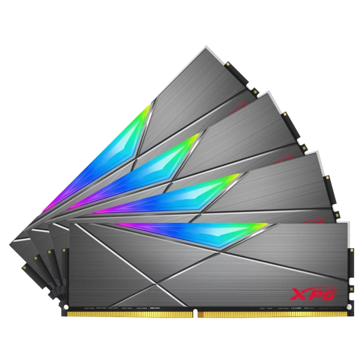 Купити Модуль пам'яті ADATA XPG Spectrix D50 RGB Tungsten Gray DDR4-3600 64GB (4x16GB) (AX4U360016G18I-QCTG50) - фото 1
