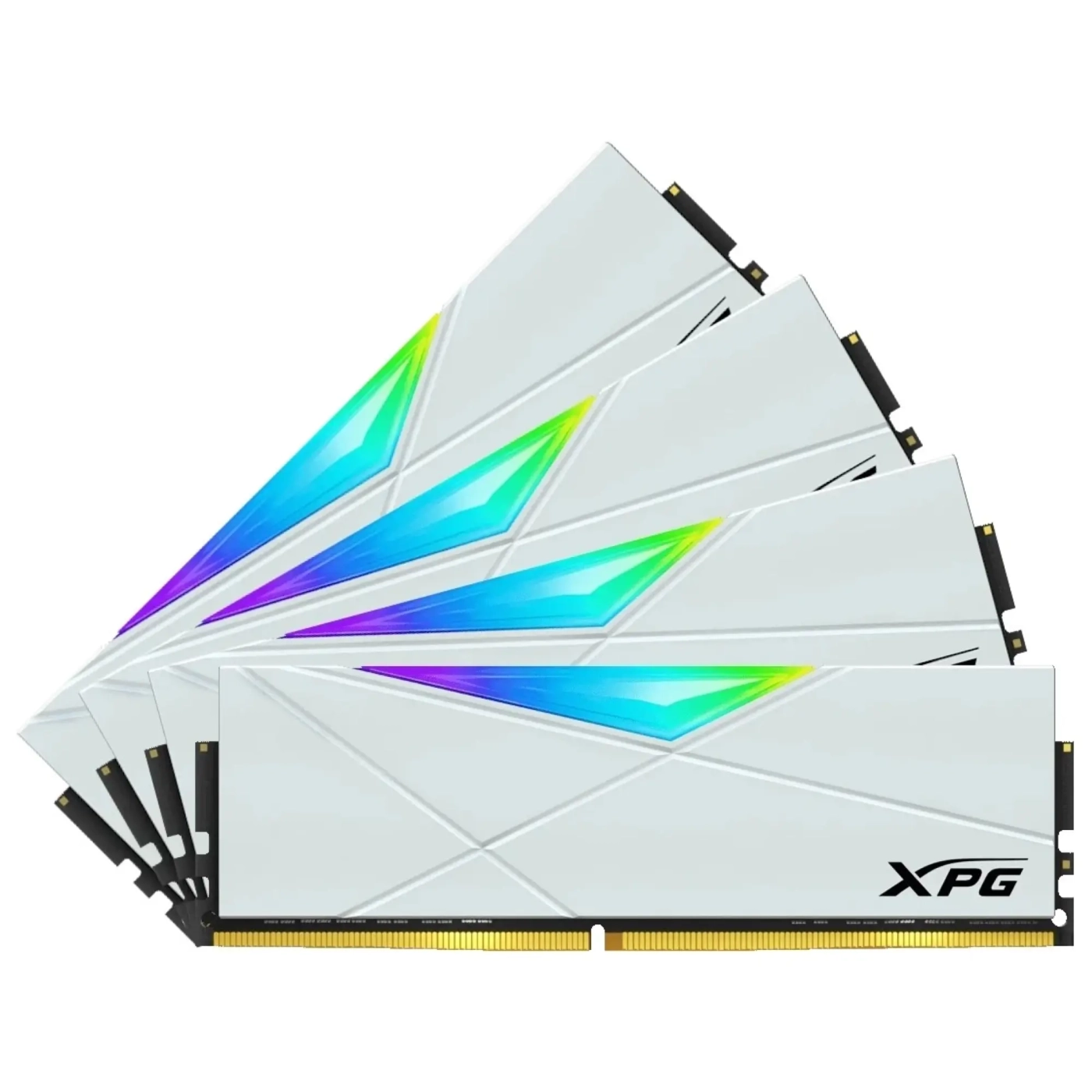 Купити Модуль пам'яті ADATA XPG Spectrix D50 RGB White DDR4-3600 32GB (4x8GB) (AX4U36008G18I-QCWH50) - фото 1