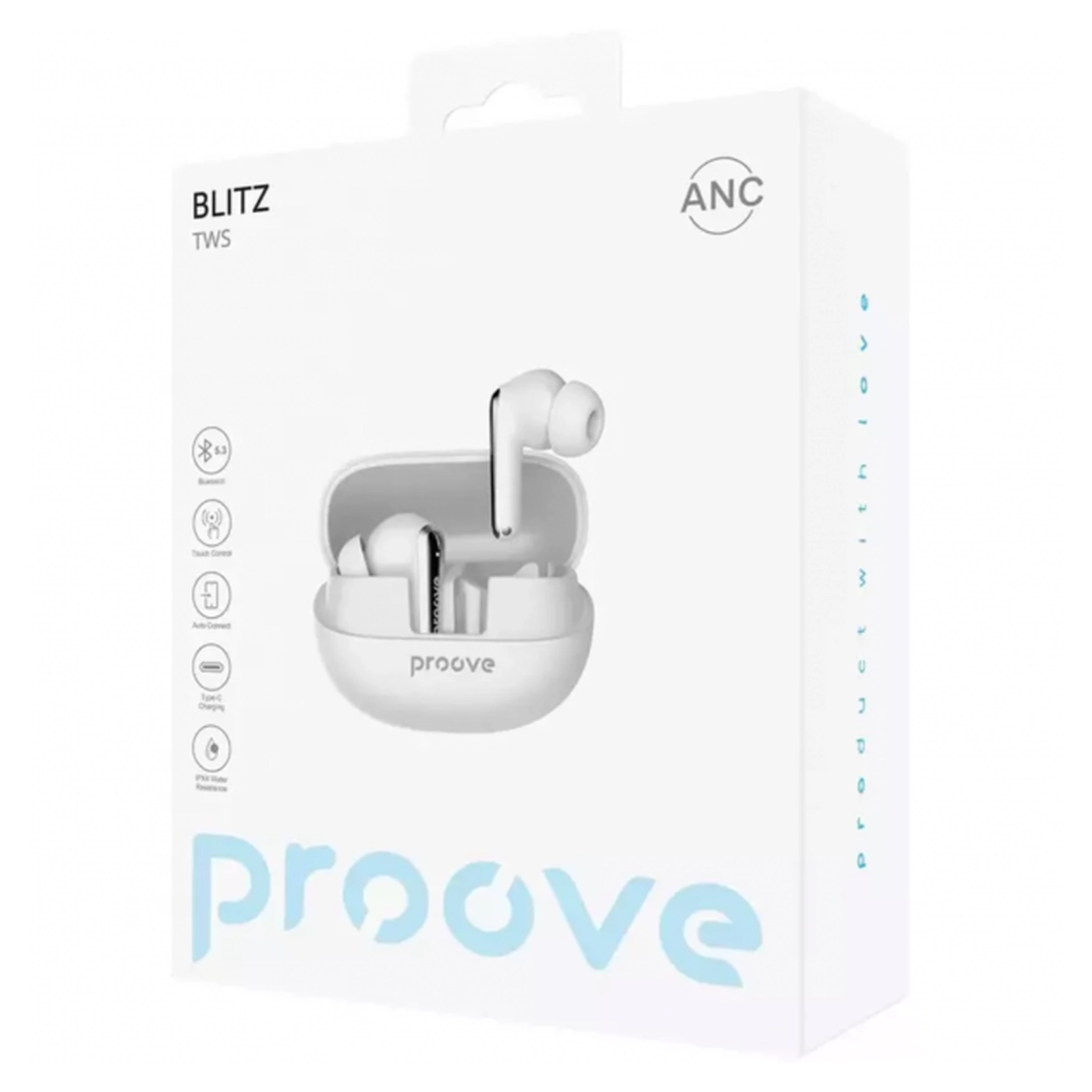 Купить Беспроводные наушники Proove Blitz TWS with ANC White (TWBL00010002) - фото 4