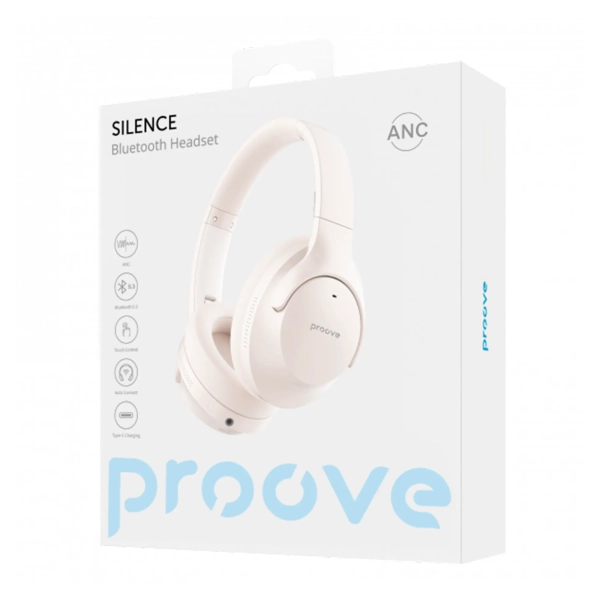 Купити Бездротові навушники Proove Silence with ANC Beige (HPSL00010007) - фото 5