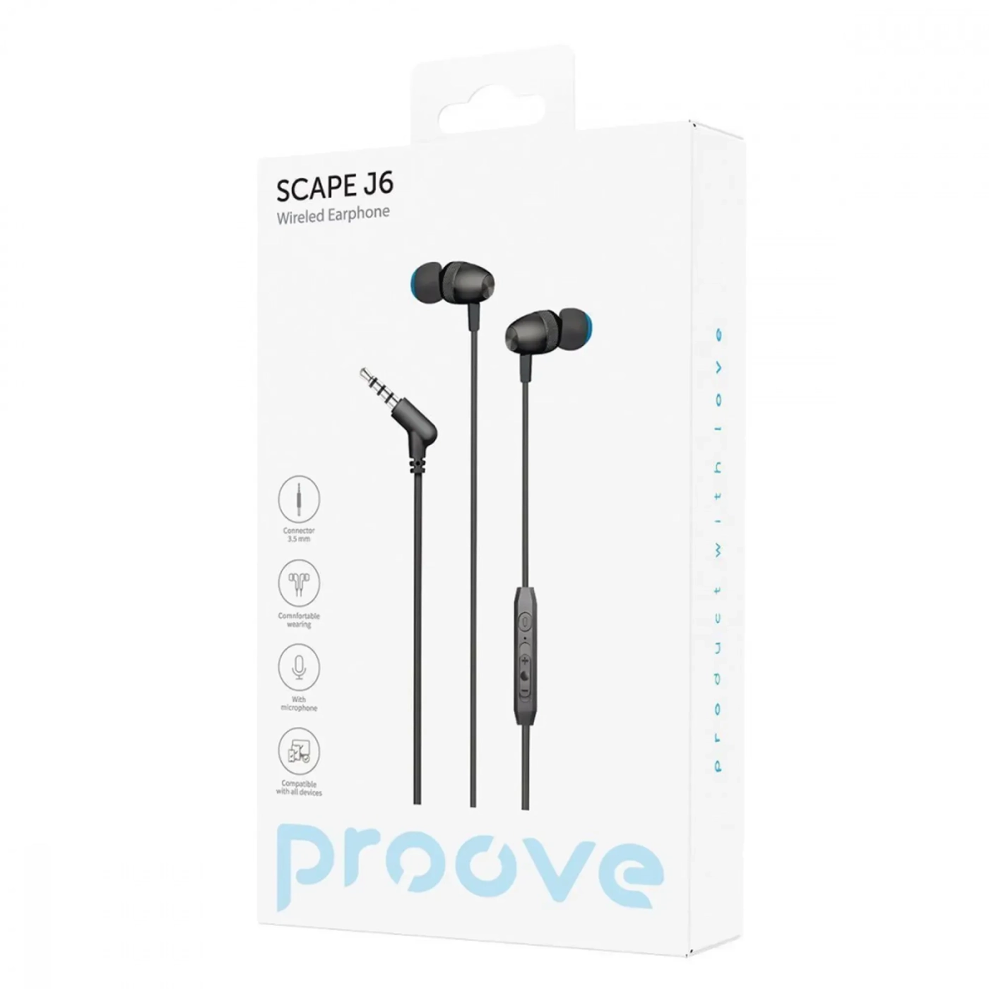 Купити Навушники Proove Scape J6 3.5mm (WESJ60000801) - фото 2