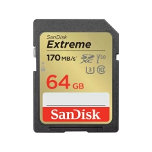 Купити Карта пам'яті SanDisk SD 64GB C10 UHS-I U3 Extreme V30 (SDSDXV2-064G-GNCIN) - фото 1