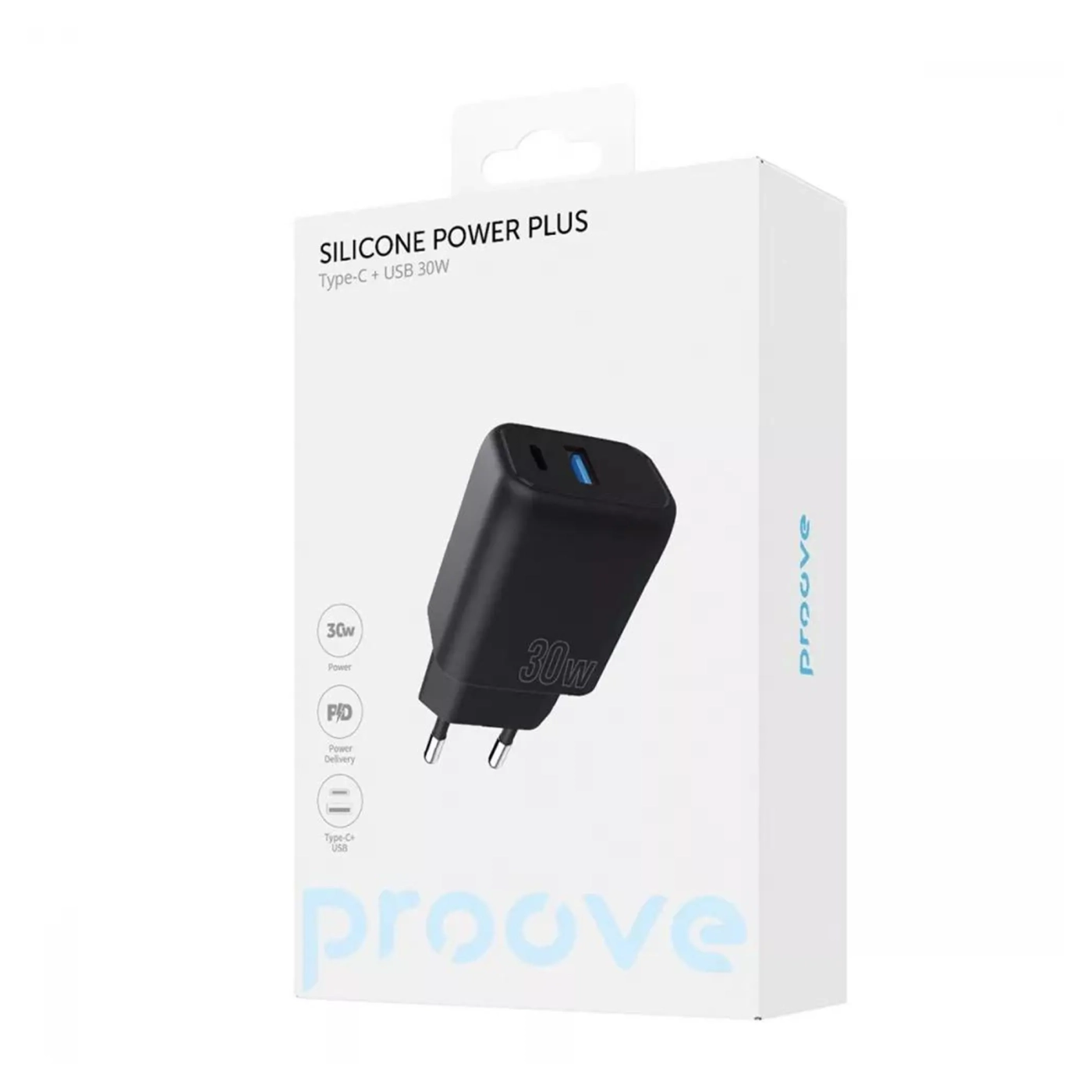 Купити Зарядний пристрій Proove Silicone Power Plus 30W (Type-C+USB) (WCSP3011001) - фото 5
