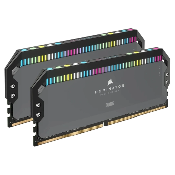 Купить Модуль памяти Corsair Dominator Platinum RGB Grey DDR5-6000 32GB (2x16GB) (CMT32GX5M2D6000Z36) - фото 2