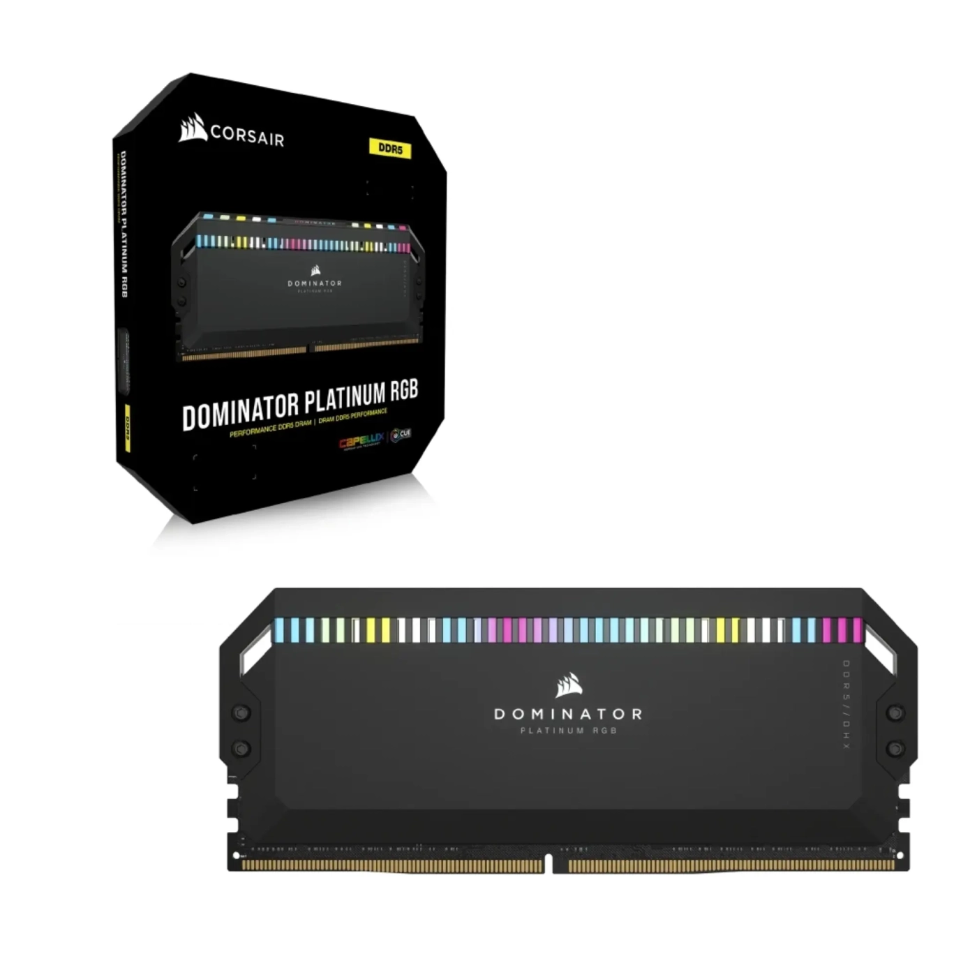 Купити Модуль пам'яті Corsair Dominator Platinum RGB Black DDR5-6400 32GB (2x16GB) (CMT32GX5M2B6400C32) - фото 5