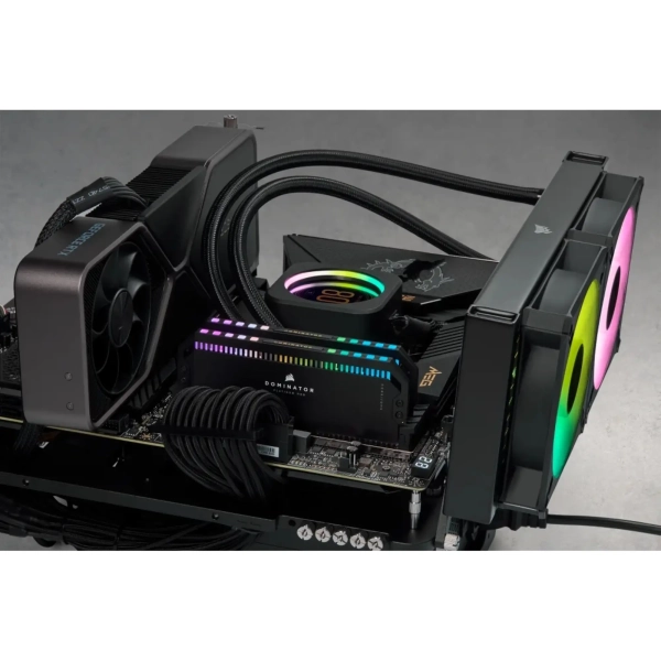 Купить Модуль памяти Corsair Dominator Platinum RGB Black DDR5-6200 32GB (2x16GB) (CMT32GX5M2X6200C36) - фото 8