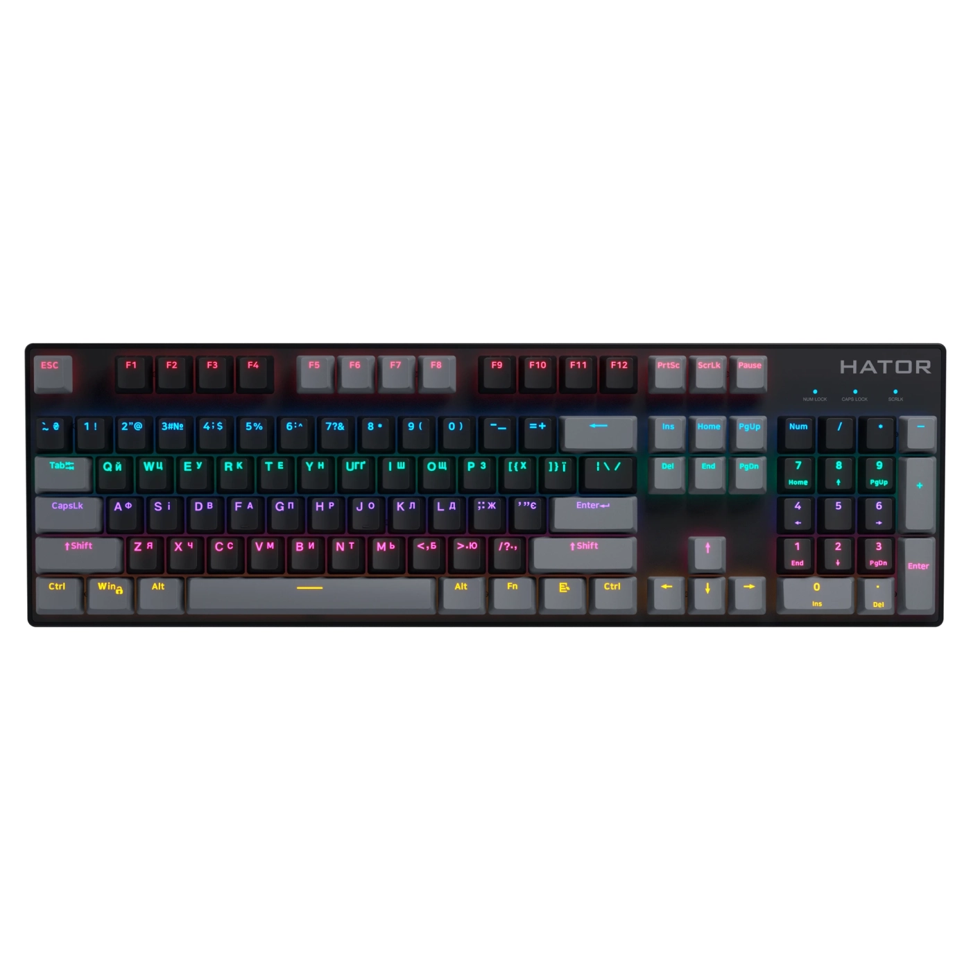 Купити Клавіатура HATOR Starfall Rainbow Origin Red (HTK-608-BBG) - фото 1
