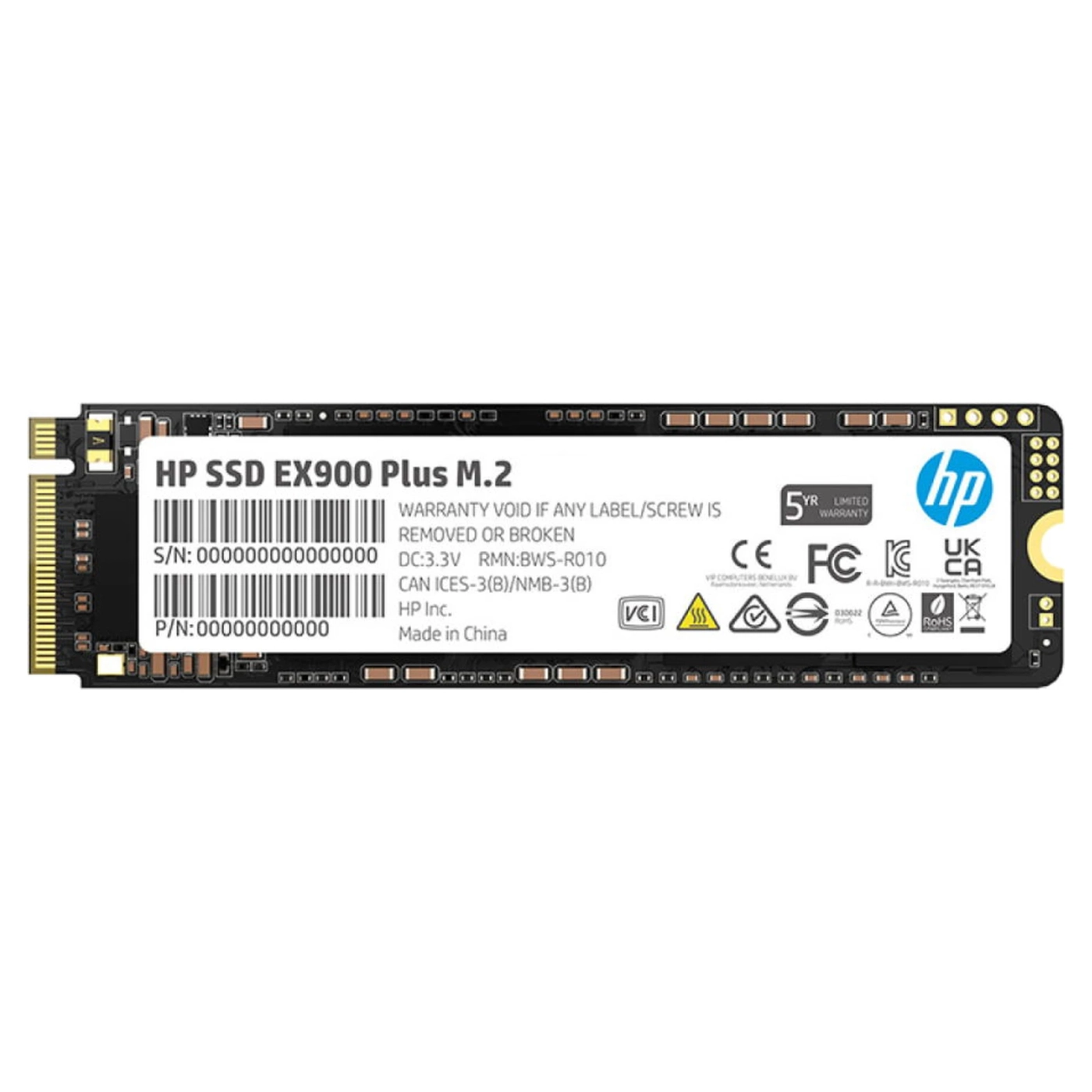 Купить SSD диск HP EX900 Plus 512GB M.2 NVMe PCIe 3.0 x4 (35M33AA) - фото 1