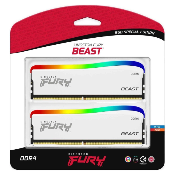 Купить Модуль памяти Kingston FURY Beast RGB Special Edition DDR4-3600 32GB (2x16GB) (KF436C18BWAK2/32) - фото 4