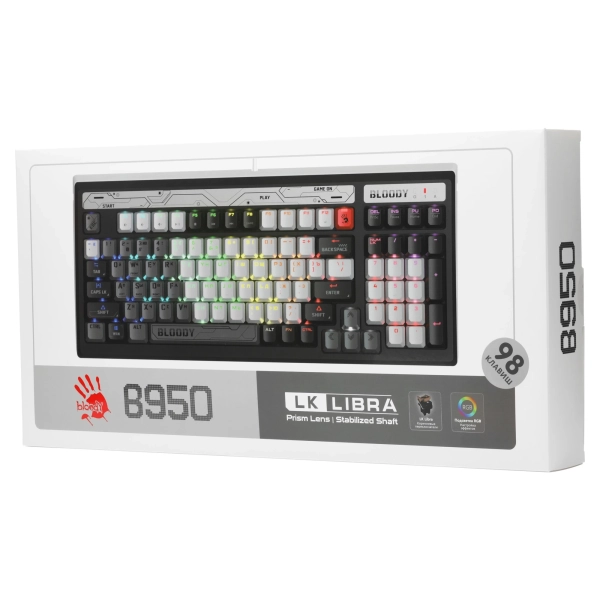 Купить Клавиатура A4Tech Bloody B950 RGB Warrior Grey - фото 6