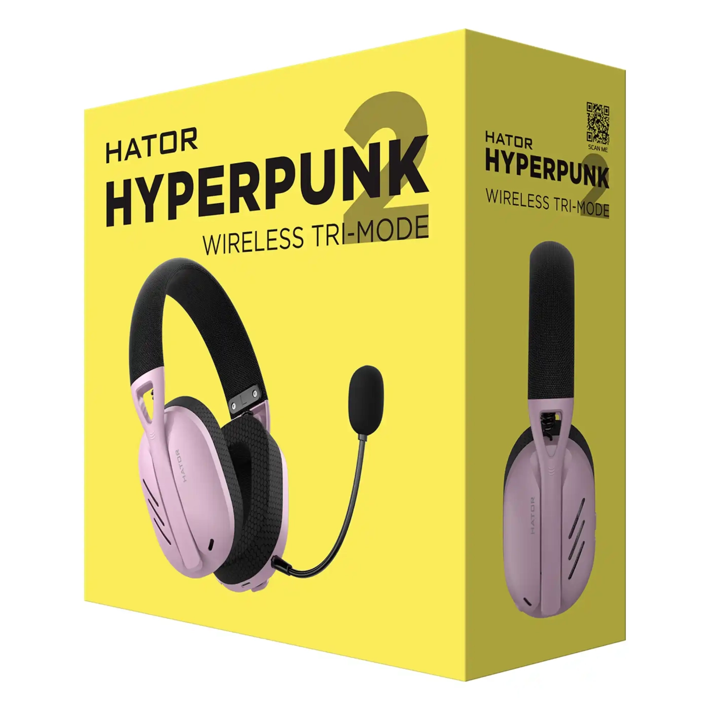 Купити Навушники HATOR Hyperpunk 2 Wireless Tri-mode Black/Lilac (HTA-859) - фото 6