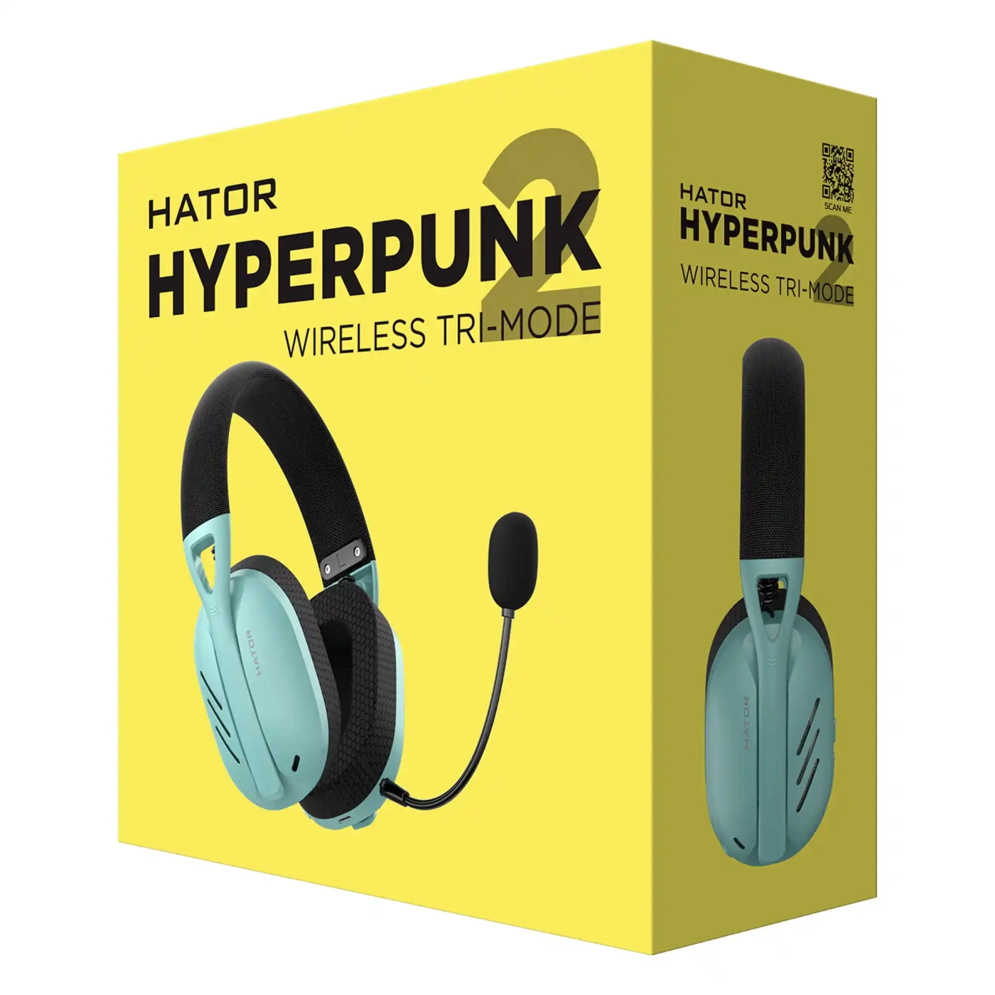 Купити Навушники HATOR Hyperpunk 2 Wireless Tri-mode Black/Mint (HTA-858) - фото 6