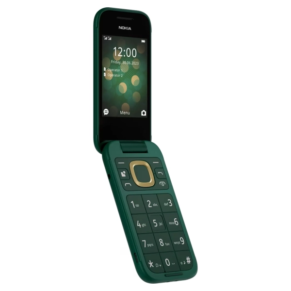 Купити Мобільний телефон Nokia 2660 Flip DS Green (1GF011PPJ1A05) - фото 3