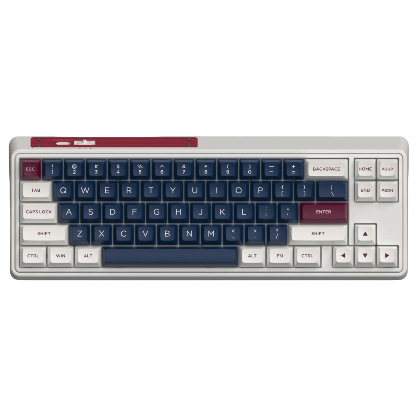 Купить Клавиатура FL ESPORTS CMK68 SAM Metal Heart Kailh MX Cool Mint Three-Mode (CMK68SAM-5813) - фото 1