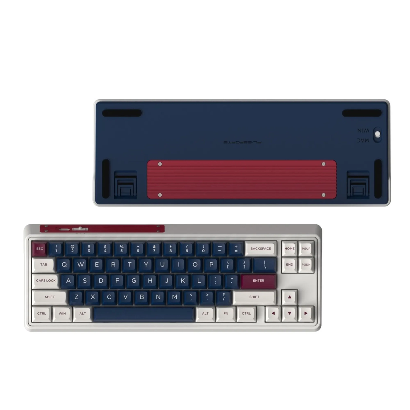 Купить Клавиатура FL ESPORTS CMK68 SAM Metal Heart Kailh MX Cool Mint Three-Mode (CMK68SAM-5813) - фото 4