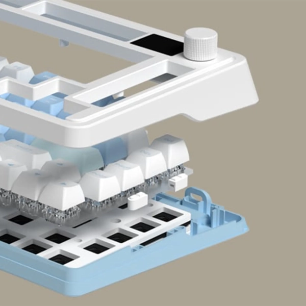 Купити Клавіатура FL ESPORTS CMK75 Ultramarine Kailh Box Marshmallow early bottoming (CMK75-7560) - фото 7