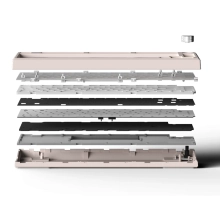 Купить Клавиатура FL ESPORTS DIY-barebone MK750 Pink Three-Mode (MK750-8050) - фото 2