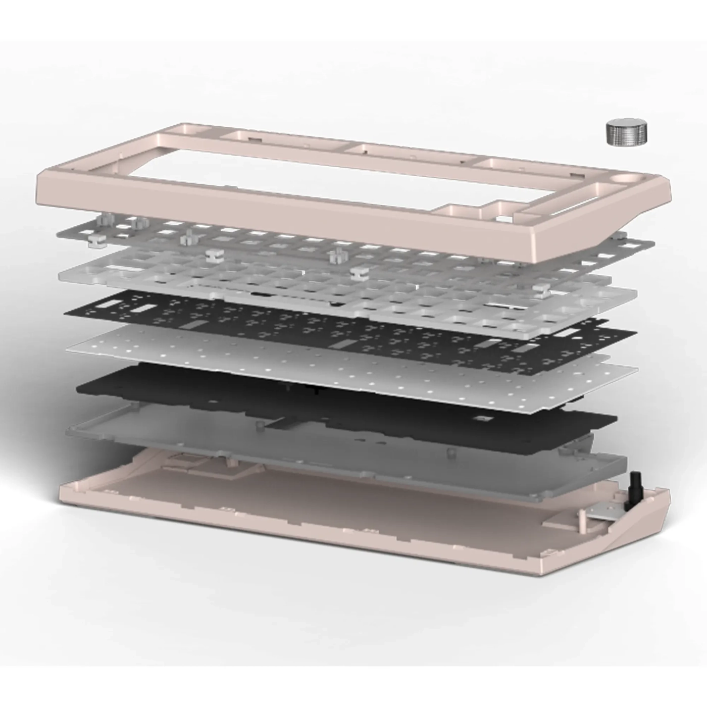 Купить Клавиатура FL ESPORTS DIY-barebone MK750 Pink Three-Mode (MK750-8050) - фото 3