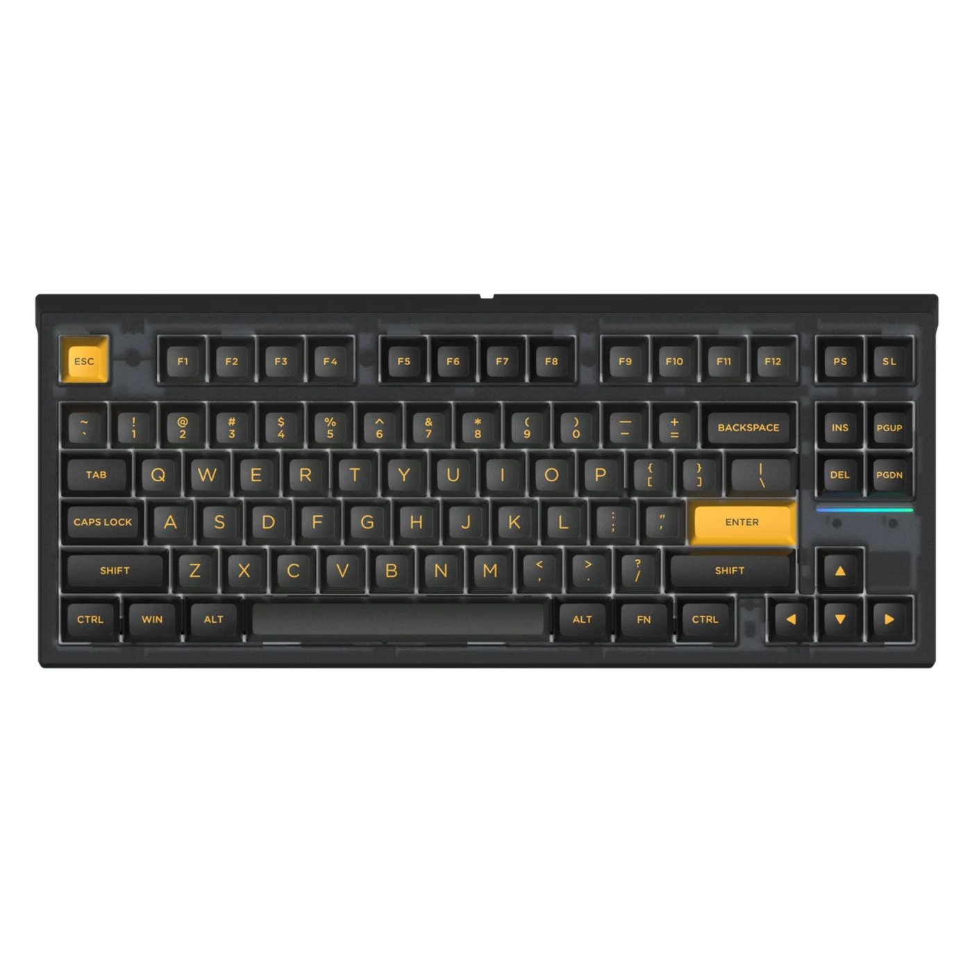 Купити Клавіатура FL ESPORTS FL750 SAM Polar night Black Kailh MX Cool Mint Three-Mode (FL750SAM-4912) - фото 1