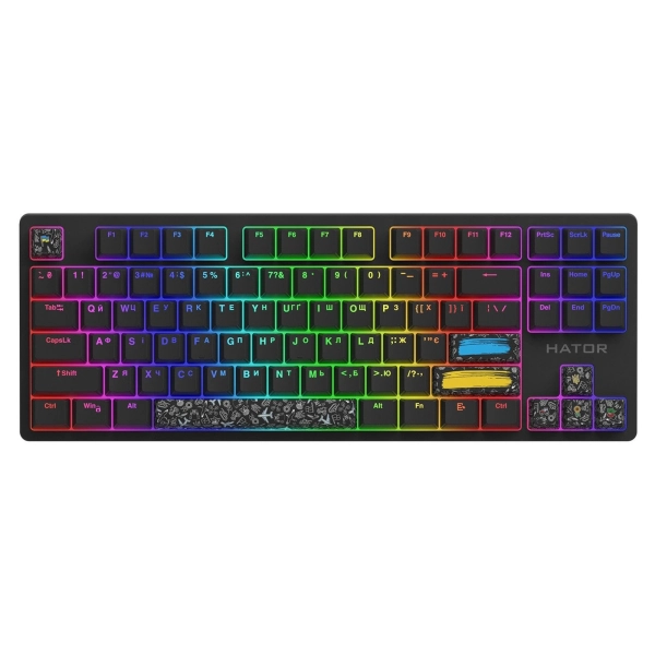 Купить Клавиатура HATOR Rockfall 2 Mecha TKL Authentic Edition (HTK-530) black - фото 1