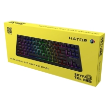 Купити Клавіатура HATOR Skyfall 2 TKL PRO orange (HTK-750) Black - фото 6